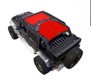 SPIDERWEBSHADE JK-4D 2-Piece Front & Rear Mesh Shade Top for Jeep Wrangler